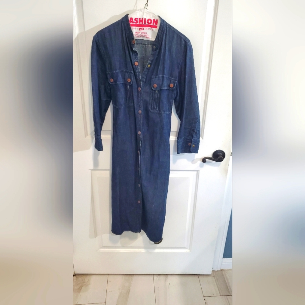 LRL Lauren Jeans Co Snap Dress